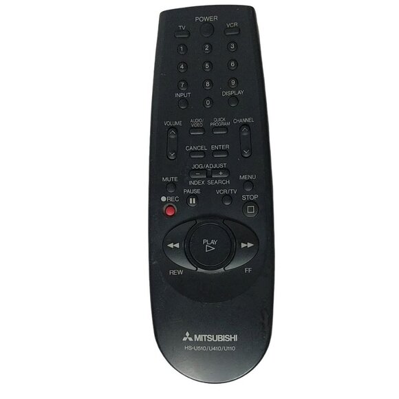 Genuine Mitsubishi TV VCR Remote Control HS-U510/U410/U110 Tested Working - Picture 1 of 3